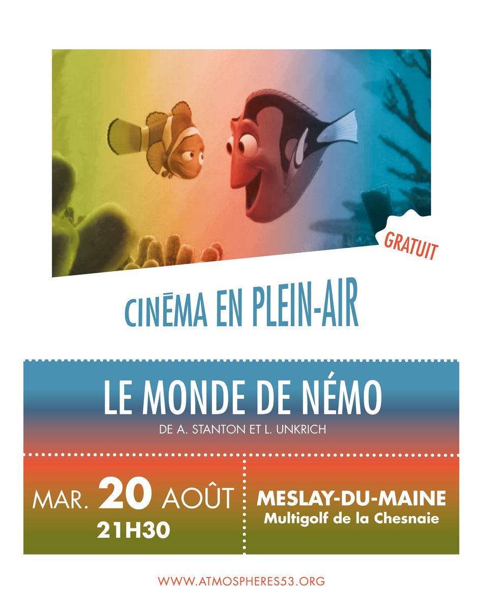 RDV de l'été : Cinéma plein air "Le Monde de Nemo"