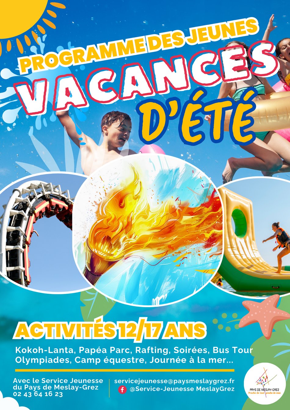 Programme Jeunesse 12/17 ans : inscriptions pour les vacances de juillet/août