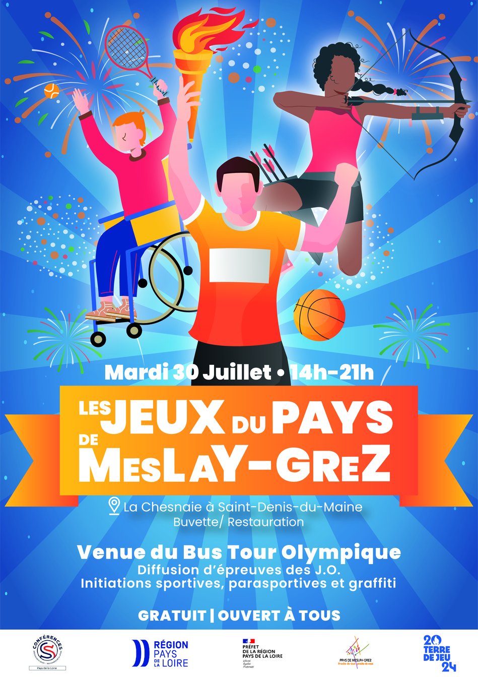 Les Jeux Olympiques débarquent au Pays de Meslay-Grez 🔥