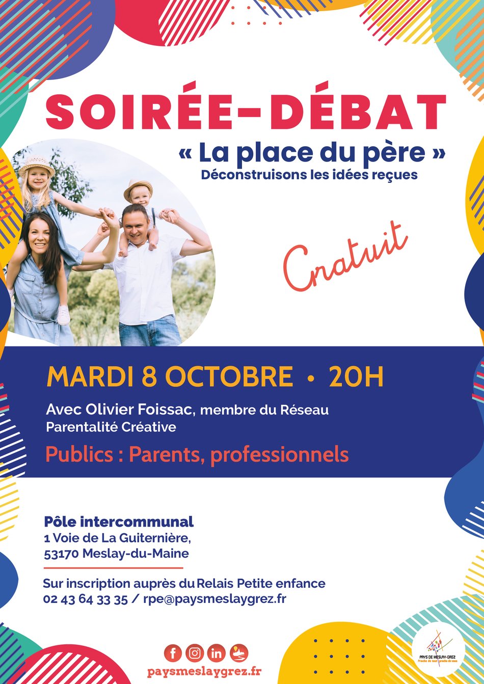 REPORTÉE - Soirée-débat : venez déconstruire les idées reçues sur la place du père ! 🧔‍