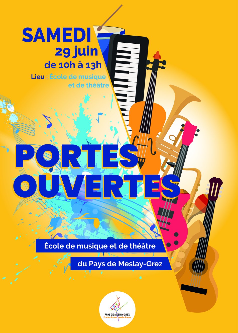 Portes Ouvertes - École des musique et de théâtre ! 🎷🎭