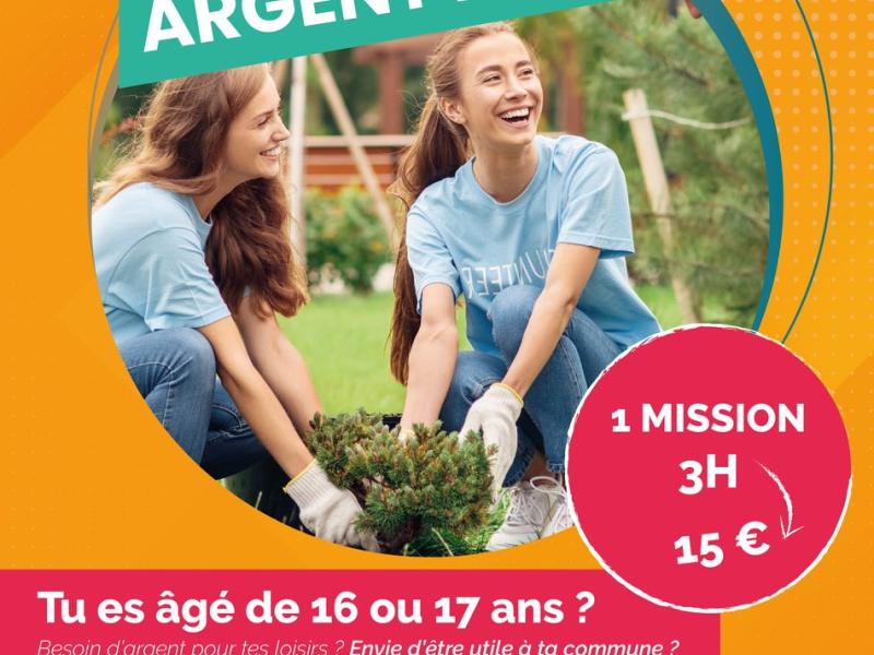 Chantiers Argent de poche : inscriptions en cours pour l'été